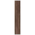Bibliothèque chêne marron 80x24x143 cm bois d'ingénierie – Image 3