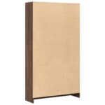 Bibliothèque chêne marron 80x24x143 cm bois d'ingénierie – Image 4