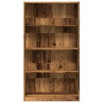 Bibliothèque vieux bois 80x24x143 cm bois d'ingénierie – Image 2