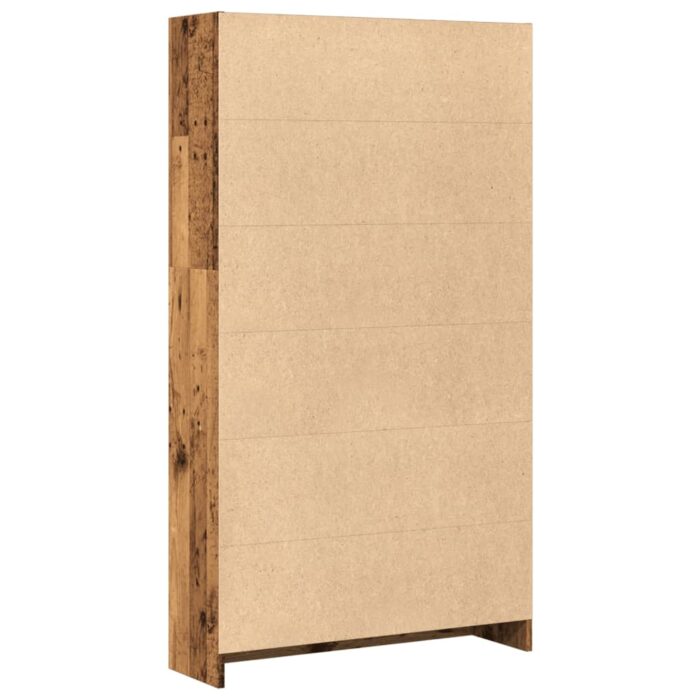 Bibliothèque vieux bois 80x24x143 cm bois d'ingénierie – Image 4