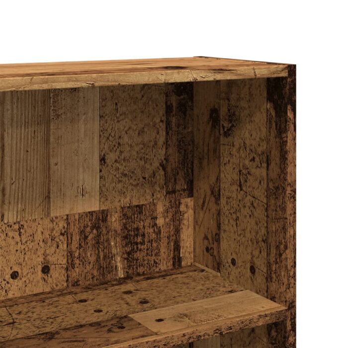 Bibliothèque vieux bois 80x24x143 cm bois d'ingénierie – Image 5