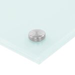 Dosserets de cuisine 2 pcs blanc 70x60 cm verre trempé – Image 4