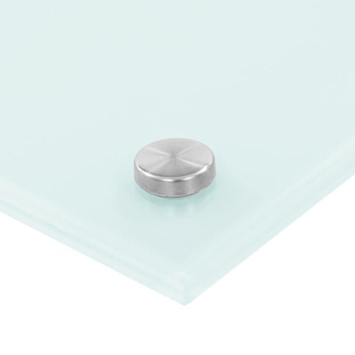 Dosserets de cuisine 2 pcs blanc 70x60 cm verre trempé – Image 4