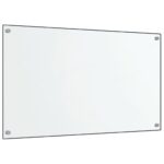 Dosserets de cuisine 2 pcs transparent 70x50 cm verre trempé – Image 2