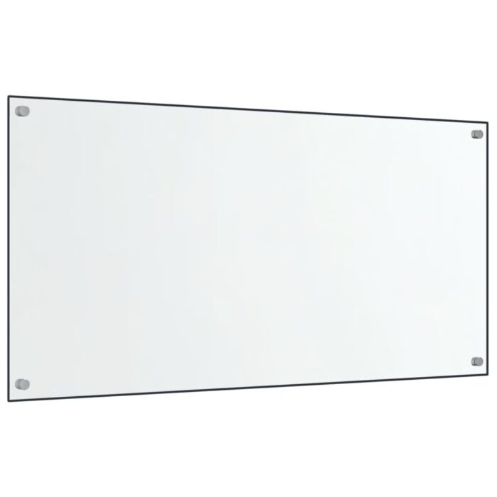 Dosserets de cuisine 2 pcs transparent 80x40 cm verre trempé – Image 2