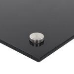 Dosserets de cuisine 2 pcs noir 70x50 cm verre trempé – Image 4