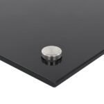 Dosserets de cuisine 2 pcs noir 70x60 cm verre trempé – Image 4
