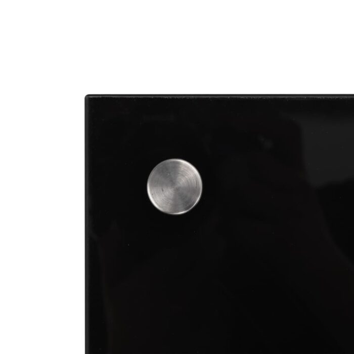 Dosserets de cuisine 2 pcs noir 80x40 cm verre trempé – Image 3