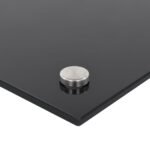 Dosserets de cuisine 2 pcs noir 80x40 cm verre trempé – Image 4