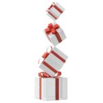 Boîte-cadeau de décoration de Noël 80 LED blanc chaud – Image 4