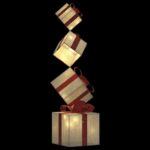 Boîte-cadeau de décoration de Noël 80 LED blanc chaud – Image 5