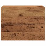 Table de chevet murale vieux bois 40x32x30 cm – Image 2