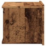 Tables de chevet murales 2 pcs vieux bois 40x32x30 cm – Image 4
