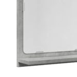 Armoire à miroir de salle de bain gris béton bois d'ingénierie – Image 5