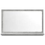 Armoire à miroir de salle de bain gris béton bois d'ingénierie – Image 2