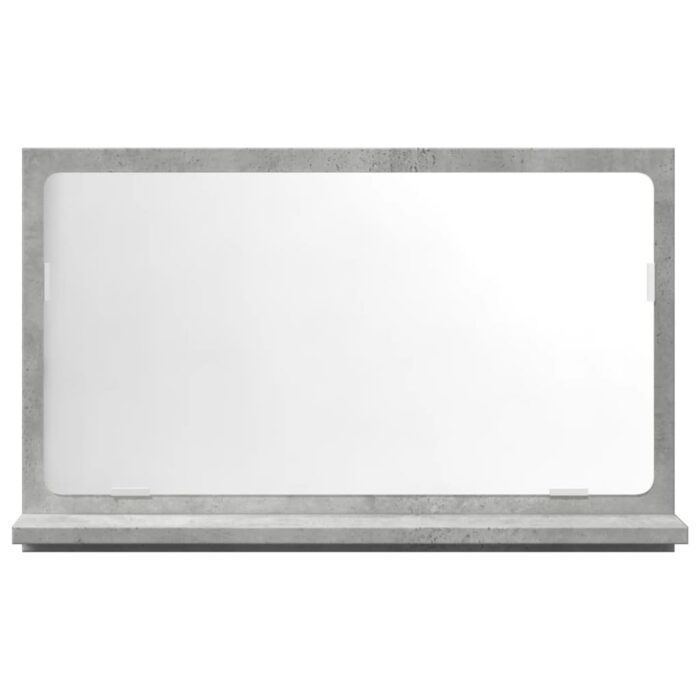 Armoire à miroir de salle de bain gris béton bois d'ingénierie – Image 2