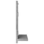 Armoire à miroir de salle de bain gris béton bois d'ingénierie – Image 3