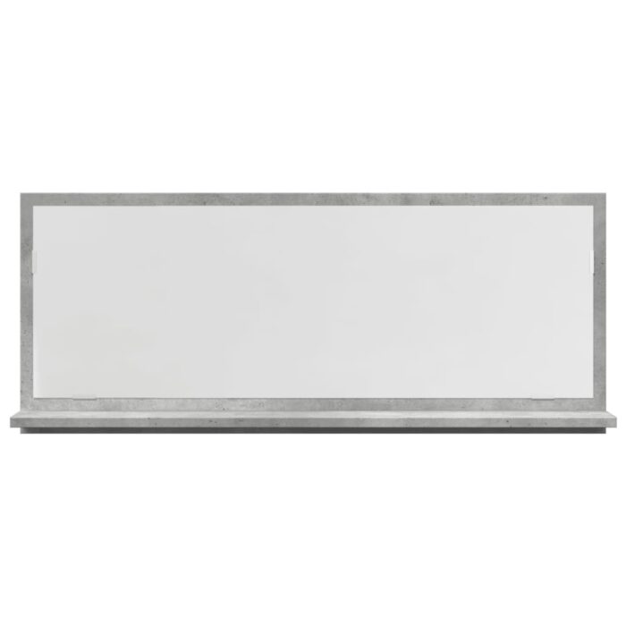 Armoire à miroir de salle de bain gris béton bois d'ingénierie – Image 2