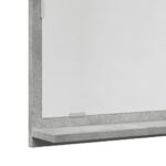 Armoire à miroir de salle de bain gris béton bois d'ingénierie – Image 5