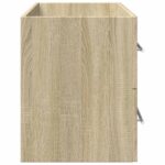 Armoire d'évier Chêne sonoma 100x38,5x48 cm Aggloméré – Image 4