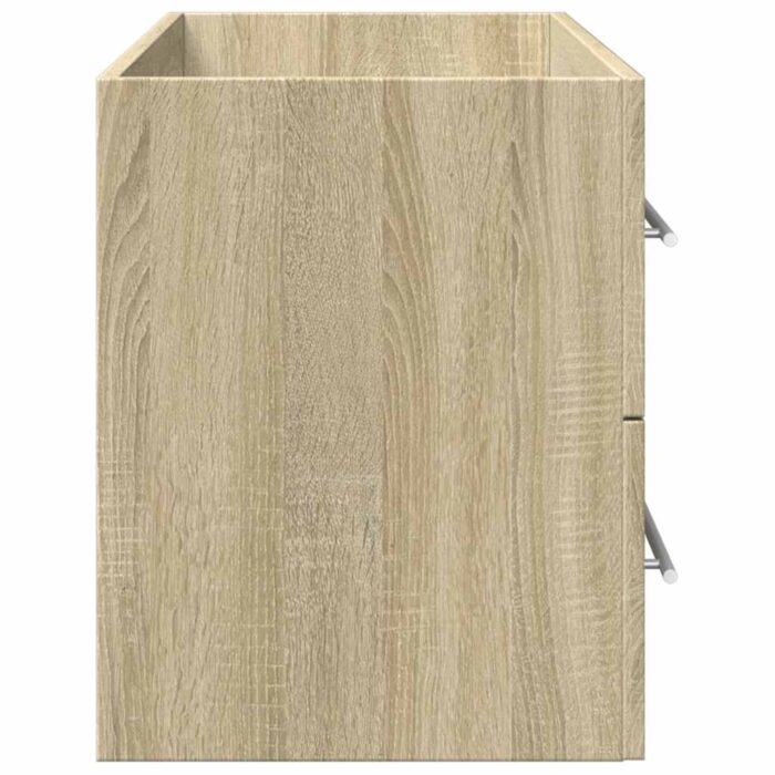 Armoire d'évier Chêne sonoma 100x38,5x48 cm Aggloméré – Image 4