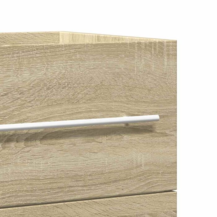 Armoire d'évier Chêne sonoma 100x38,5x48 cm Aggloméré – Image 7
