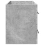 Armoire d'évier Gris béton 100x38,5x48 cm Aggloméré – Image 4