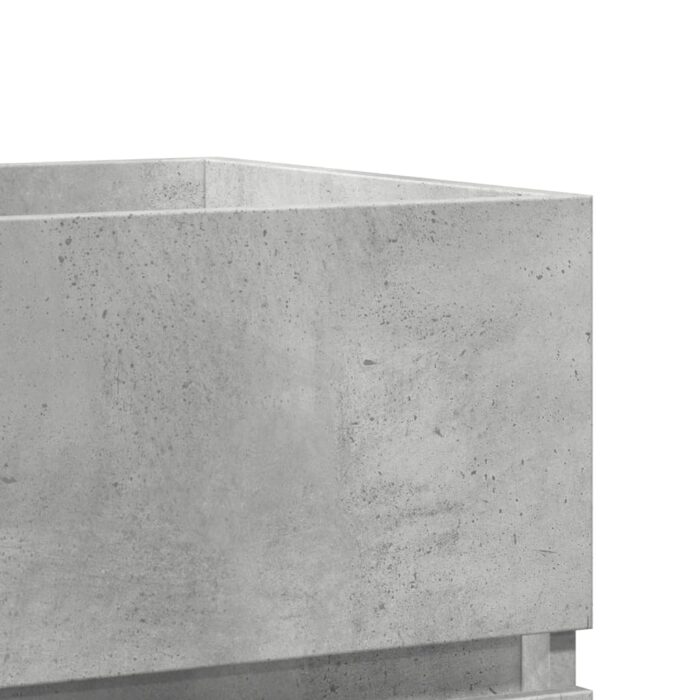 Armoire d'évier Gris béton 41x38,5x45 cm Bois d’ingénierie – Image 7