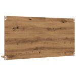 Armoire à miroir de salle de bain chêne artisanal 90x11x45 cm – Image 4