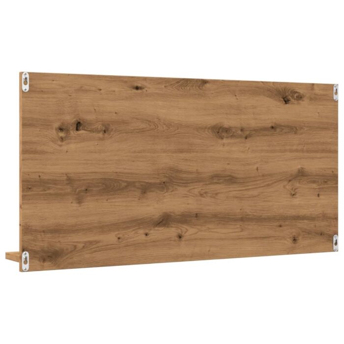 Armoire à miroir de salle de bain chêne artisanal 90x11x45 cm – Image 4