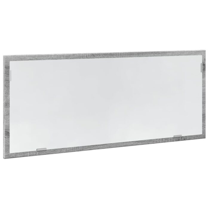 Miroir de salle de bain à LED sonoma gris bois d'ingénierie – Image 3