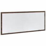 Miroir de salle de bain à LED chêne marron bois d'ingénierie – Image 3