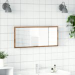 Miroir de salle de bain à LED chêne artisanal bois d'ingénierie – Image 2