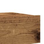 Meuble TV avec éclairage LED vieux bois 60x35x15,5 cm – Image 8