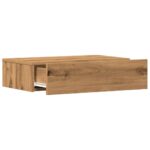 Meubles TV avec éclairages LED 2 pcs chêne artisanal – Image 5