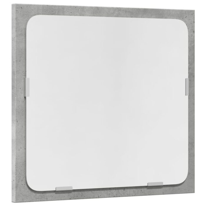 Ensemble de meubles de salle de bain 2 pcs gris béton – Image 6