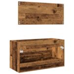 Ensemble de meubles salle de bain 2 pcs bois d'ingénierie – Image 5