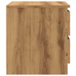 Tables chevet 2pcs chêne artisanal 50x40x43.5cm bois ingénierie – Image 4