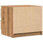 Tables chevet 2pcs chêne artisanal 50x40x43.5cm bois ingénierie – Image 5