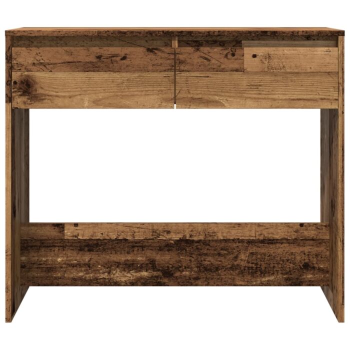 Table console vieux bois 89x41x76,5 cm bois d'ingénierie – Image 2