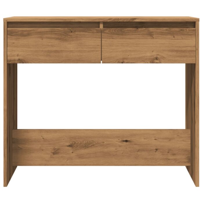 Table console chêne artisanal 89x41x76,5 cm bois d'ingénierie – Image 2
