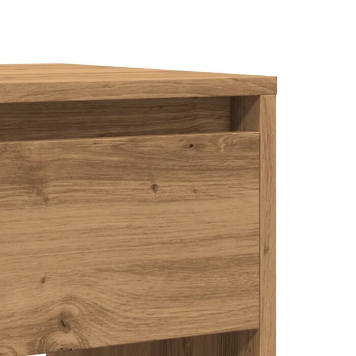 Table console chêne artisanal 89x41x76,5 cm bois d'ingénierie – Image 6