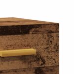 Table de chevet murale vieux bois 35x35x20 cm – Image 6