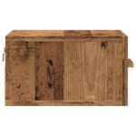 Tables de chevet murales 2 pcs vieux bois 35x35x20 cm – Image 4