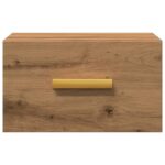 Tables de chevet murales 2 pcs chêne artisanal 35x35x20 cm – Image 2