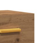 Tables de chevet murales 2 pcs chêne artisanal 35x35x20 cm – Image 6