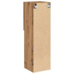 Meuble TV avec lumières LED chêne artisanal 30,5x30x102 cm – Image 7