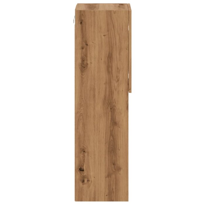 Meubles TV avec lumières LED 2pcs chêne artisanal 30,5x30x102cm – Image 7