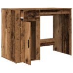 Bureau vieux bois 100x49x75 cm bois d'ingénierie – Image 2