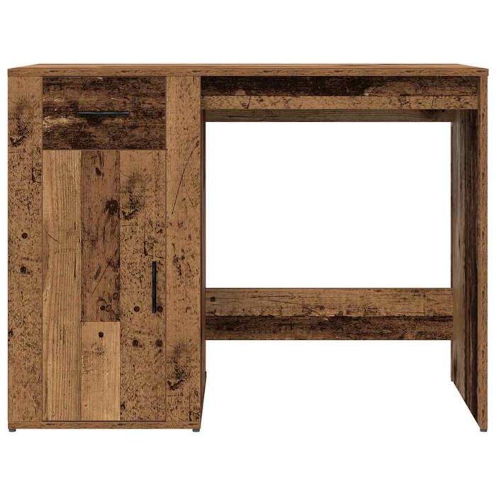 Bureau vieux bois 100x49x75 cm bois d'ingénierie – Image 3